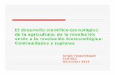 El desarrollo científico-tecnológico de la agricultura: de ...unctad.org/sections/dite_dir/docs/dite_pcbb_stdev0137_sp.pdf · Permite obtener patente industrial del genoma de la