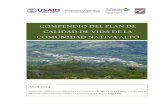 COMPENDIO DEL PLAN DE CALIDAD DE VIDA DE LA …pdf.usaid.gov/pdf_docs/PA00K9RJ.pdf · la comunidad y que se ... Mejorar la producción de ... Capacitarnos para el correcto uso del