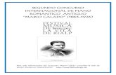 SEGUNDO CONCURSO INTERNACIONAL DE PIANO · PDF fileSe ha creado una obra sinfónica para guitarra y orquesta, ... clavicémbalo las Variaciones Goldberg de JS Bach. ... • Dirección