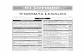Cuadernillo de Normas Legales - · PDF filede energía eléctrica para Electro Tocache S.A. 396722 ... Oﬁ cinas Registrales de la Zona Registral N° XI - Sede Ica 396725 ... OFICINA