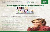 Programa General -  · PDF fileParticipan: Ángela Filigrana Rosique, ... su proyecto de novela ... Aula Magna del CIVE Zona de la Cultura