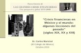 “Crisis financieras en México y el mundo: algunas ...congreso.investiga.fca.unam.mx/docs/xv/magistrales/7oct2010.pdf · El enorme impacto de la devastadora crisis financiera de