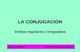 LA CONJUGACIÓN - Escribe al dictado.dominalossecretosdeldictado.com/blog/wp-content/uploads/2017/01/... · PARTICIPIO PASADO VERBOS REGULARES El participio pasado de los verbos regulares