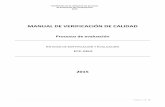 MANUAL DE VERIFICACIÓN DE CALIDAD - gob.mx · PDF fileMANUAL DE VERIFICACIÓN DE CALIDAD ... calificación de instrumentos, emisión del juicio de competencia y retroalimentación
