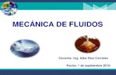 Mecánica de Fluidos - · PDF fileConceptos de medio continuo. Definición de fluido y esfuerzo cortante. Viscosidad y clasificación de los fluidos. ... Clasificación del almacenamiento