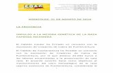 MIERCOLES, 31 DE AGOSTO DE 2016 LA PROVINCIA IMPULSO A LA MEJORA GENÉTICA DE …coagcanarias.com/wp-content/uploads/2016/09/Noticia… ·  · 2016-09-12Las Palmas de Gran Canaria:
