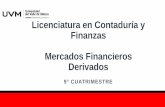 Licenciatura en Contaduría y Finanzas Mercados · PDF fileImpacto contable y fiscal de las operaciones de productos derivados Experiencia de aprendizaje Con docente Independiente