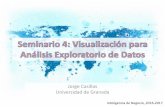 Jorge Casillas Universidad de Granada - sci2s.ugr.essci2s.ugr.es/sites/default/files/files/Teaching/GraduatesCourses/... · •Presentar los datos de un modo visual distinto al habitual