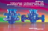 BRV2 Válvulas reductoras de presión de acción lvula... · PDF filede presión del vapor en rodillos, ... con la dirección del flujo indicada por la flecha del ... Para el cálculo