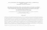 XIV CONGRESO DE INGENIERIA SANITARIA Y · PDF filelaboratorio, de las aguas de la planta (Tabla 1), determinado demandas de cloro y relaciones entre cloro agregado, potencial redox