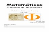 Cuaderno de Actividades - Aprende Matematicas Online ... · PDF file3º Ciclo de Educación Primaria Curso 6º OCTUBRE 2012 José Aurelio Pina Romero ... De un almacén han salido