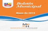 Boletín Municipal - chajari.gob.archajari.gob.ar/wp-content/uploads/2016/03/boletin_mayo_2013.pdf · Nº 088/2013 HCD teniendo en cuenta que nuestra ciudad, ... Forma de pago: cuentan