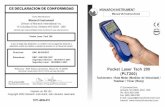 Pocket Laser Tach 200 (PLT200) - monarchserver.commonarchserver.com/Files/pdf/1071-4838-410 PLT200 Span.pdf · EC-25P Cable de extension de 25 pies para todos los ... 9 6.2 Operación