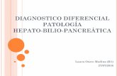 DIAGNOSTICO DIFERENCIAL PATOLOGA HEPATO   CLNICO Varn de 59 aos de edad que acude a Urgencias por dolor abdominal epigstrico irradiado en cinturn de 2 das de evolucin y de ...