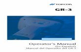 Manual del Operador del GR-3 , TopSURV™, Modem-TPS™, Topcon® y Topcon Positioning Systems™ son marcas comerciales o marcas registradas de TPS.