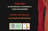 TALLER - Desarrollo rural Lanzarote Blog · PDF filepuede contener distintos pigmentos en raíz, ... pino o las heces de ganado. - Bixaorellana ... •La riqueza cromática y diversidad