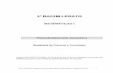 Programacion Matematicas I 1 Bachillerato CC y Tecnologia ... · PDF fileIES.Luis Buñuel /Departamento de Matemáticas / Matemáticas I/ septiembre 2010 3 1. OBJETIVOS 1. OBJETIVOS