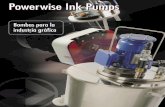 Powerwise Ink Pumps de doble diafragma Las bombas de doble diafragma de operación neumática son ideales para materiales abrasivos, sensibles al corte, y líquidos de alta viscosidad.
