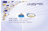 M C S A W eb D eveloper y MCSD - azpe.esazpe.es/wp-content/uploads/2017/07/Curso-MCSA-MCSD-Desarrolla…MCSA y MCSD en Desarrollo de Aplicaciones con Visual Studio 2017 Gran Vía 40,