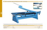Cizalla guillotina de mesa - Máquinas-herramienta ... · PDF file• Cizalla, plegadora y curvadora de chapa con matriz de ribetear desmontable. Equipado con calibrador estándar