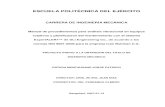 ESCUELA POLITÉCNICA DEL EJÉRCITOrepositorio.espe.edu.ec/bitstream/21000/2247/1/T-ESPE-014930.pdf · Manual de procedimientos para análisis vibracional en equipos ... motores eléctricos,