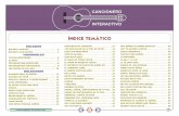 ÍNDICE TEMÁTICO - cancionerointeractivo.comcancionerointeractivo.com/cancionero/cancionero.pdf · 5 BOLEROS BOLERO A SAN JAVIER Autor: Los Brujos Música sólo (Y si alguna...)