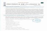 UriED MECÁNICA DE FLUIDOS II - · PDF fileLas asignaturas "Mecánica de fluidos I"y "Mecánica de fluidos II" ... El libro de problemas de J. Hernández y A. Crespo contiene ejercicios