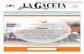 LA GACETA N° 11 de la fecha 22 01 2018 Uruca, San José, Costa Rica, lunes 22 de enero del 2018 AÑO CXL Nº 11 44 páginas Informa