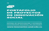 PORTAFOLIO DE PROYECTOS DE INNOVACIÓN SOCIALinnovacion.unal.edu.co/fileadmin/recursos/innovacion/portafolios/... · la introducción de nuevo modelo de produc-ción agropecuaria.