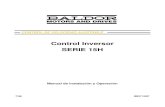 Control Inversor SERIE 15H -  · PDF fileIndice de Materias IMN715SP Indice de Materias i Sección 1 Guía para Comienzo Rápido
