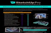 Diferencias entre SketchUp Pro y SketchUp · PDF fileLa forma más fácil de dibujar en 3D Diferencias entre SketchUp Pro y SketchUp Make Actualmente SketchUp ofrece dos versiones