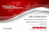 Nuestra Estrategia, SGI - Sistema de Gestión de la Calidad ... y excelencia/ISO 15189/PIC_ISO... · Normas de Calidad Sectoriales Sostenibilidad ISO 14001. Sistemas de Gestión Ambiental