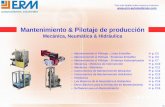 Mecánica, Neumática & Hidráulica · Ermaflex es una línea de producción didactizada compuesta de sistemas autónomos y modulares que pueden funcionar separadamente. Cada cliente