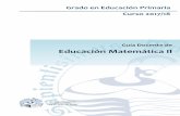 Guía Docente de Educación Matemática II - eumfrayluis.com · resolución de problemas y la toma de decisiones. ... Spiegel, M.R. (32010). Teoría y problemas de probabilidad y