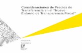 Consideraciones de Precios de Transferencia en el “Nuevo ... · Consideraciones de Precios de Transferencia en el “Nuevo Entorno de Transparencia Fiscal” Marzo 2015 Guadalajara