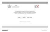 MATEMÁTICAS II - Supervisión Escolar Xalapa Cxalapacteba.com/programas estudios/segundo semestre...MATEMÁTICAS II 2 SEV/DGT/08-2014 En este programa encontrará las competencias