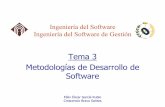 Tema 3 Metodologías de Desarrollo de Softwarecursos.clavijero.edu.mx/cursos/178_pds/modulo2/... · para el desarrollo de software. 2) Conjunto de filosofías, fases, ... 1985 Análisis