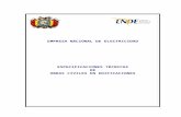 MODELO DE DOCUMENTO BASE DE … · Web viewEste documento es aplicable a la ejecución del proyecto de construcción de la subestación Lucianita, contiene las especificaciones técnicas