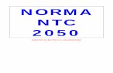 NORMA NTC 2050 NTC 2050 CÓDIGO ELÉCTRICO COLOMBIANO INDICE (PULSAR CTRL + CLICK PARA IR A TEMA) NORMA NTC 2050 .....1 ...