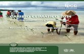 CAMBIO CLIMÁTICO 2014 - ipcc.ch · Evaluación y gestión de los riesgos del cambio ... Las personas y las sociedades pueden percibir o jerarquizar los riesgos y los beneficios potenciales