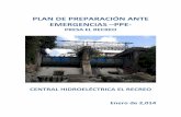 PLAN DE PREPARACIÓN ANTE EMERGENCIAS –PPE El Recreo.pdf · plan de preparaciÓn ante emergencias –ppe‐ presa el recreo central hidroelÉctrica el recreo enero de 2,014