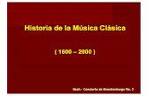 Historia de la Musica Clasica 1600 ... - Amnesia International de la... · El periodo Barroco ocupó una época importante en la historia de la humanidad. Galileo, Kepler y Newton