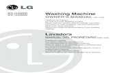Lavadora - LG   WD-12436RD Lavadora MANUAL DEL PROPIETARIO (28P~53P) Gracias por comprar la lavadora totalmente automática LG. Lea detenidamente el