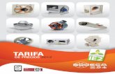 TARIFA - sodeca.com · Nuevo servicio Sodeca de SOPORTE TÉCNICO “IN SITU” para instalacio-nes. Un servicio no sólo para productos Sodeca, sino para cualquier fabricante
