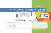 Organizar un Documento de Microsoft Word 2010 el mismo proceso para configurar el tamaño del papel, en la pestaña Diseño de página, hacemos clic en el botón Tamaño y elegimos