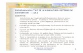PROGRAMA ANALITICO DE LA ASIGNATURA: …15dejuniomnr.com.ar/blog/apunteca/Ciclo Superior/Industrial...Concepto y características de un Sistema de Información (SI). Objetivos de un