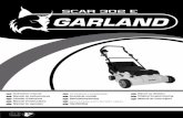 SCAR 302 E - Maquinaría de jardinería | Garland€¦ · Gracias por haber elegido esta máquina Garland. Estamos seguros de que usted apreciará la calidad ... red de asistencia