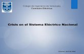 Crisis en el Sistema Eléctrico Nacional - innovaven.org 6 5 3 1 2 Centralización de la industria eléctrica Alta indisponibilidad (50% aprox.) de plantas térmicas Insuficientes