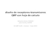 radiotecnia diseño de receptores-transmisores QRP con hoja ...ea3ghs.qrp.cat/DisenoTXRXHojaCalculo-Sinarcas2014.pdf · QRP con hoja de calculo eduardo alonso, EA3GHS joan morros,