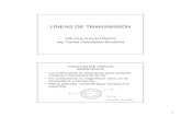 LÍNEAS DE TRANSMISIÓN · Teoría de Propagación de Ondas Electromagnéticas Impedancia característica o natural: ... HOJA DE CÁLCULO ~ P Sección I. 33 CÁLCULO DE LAS LÍNEAS